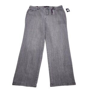 Gloria Vanderbilt Amanda Jeans Size 16W Heritage Fit Tapered Leg, Gray New w Tag